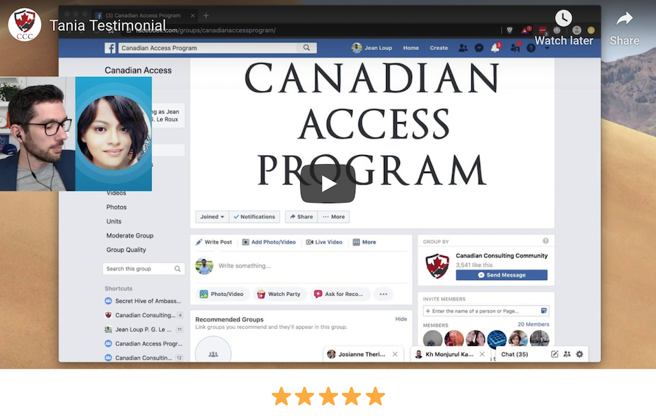 Tania Review Canadian Access Program